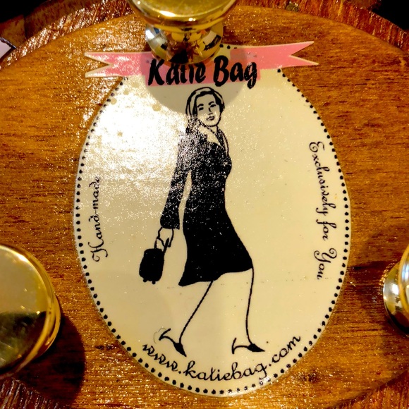 KATIE BAG VINTAGE - HAND CRAFTED DECOUPAGE WOODEN JETSETTER BAG - Picture 14 of 14